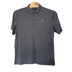 Travis Mathew Men's Short Sleeve Golf Polo Gray Shirt Size XXL Stretch Polyester